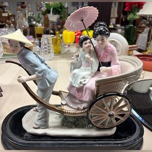 Lladro “A Ride in China” Porcelain Music Figurine